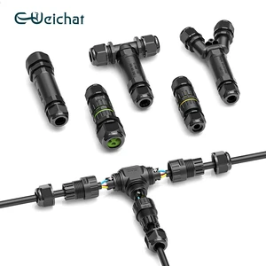Hot Sales Outdoor LED Plastic IP68 Waterproof Electrical 2/3/4/5/6 Pin Screw Connector Circular IP68 Waterproof Connector