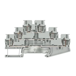Siemens Italian Quality Premium Gray Terminal Block 32A 800V Screw Connection Tin Plated Copper PA 6.6 Plastic Modular