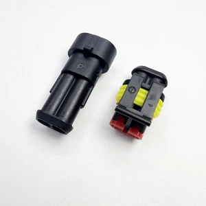 282080-1/282104-1 2-Pin Auto Car Male Waterproof Terminal Electrical Housing Connector Socket Plug Auto Connectors Accessories