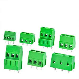 QIHUI Green Screw-Type PCB Terminal Block QH/KF128-2.54 3.5 3.81 5.0 5.08 7.5MM China