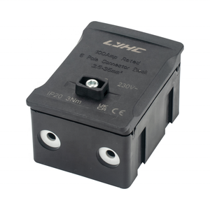 Supply Din Rail Terminal Block One In Six Out Power Distribution Block Universal Electric Wire Connector Junction Box UKK160A