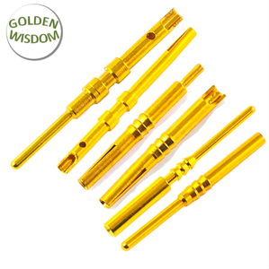 OEM Manufacture Custom High Quality Connectors Male Female Contact Terminals Pins Brass Spring Contact Pin Phosphor Bronze Pins