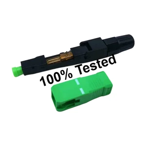SC APC Fast Connector for G657A2/A1/B3/G652D Optical Fiber FTTH Use 13-Month Warranty 1315/1550 Frequency Range