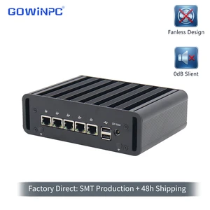 New 12th Gen N100 Micro Server 5x 2.5GbE I226-V LAN DDR5 NVMe Soft Router Support PVE Virtualization 3-Year Warranty