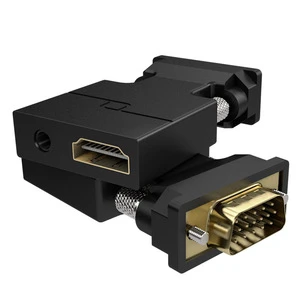 High Quality VGA for Converter Adapter Audio Full HD 1080P Video Output DC Output for PC Laptop Monitor Charging Data Transfer