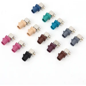 FAKRA Series Plastic Coaxial Connectors 50 Impedance RFID RF Cable Assembly for Car Radio