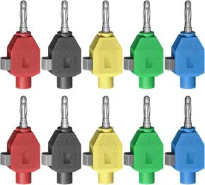 JZDZ 4mm Banana Plugs Quick Wiring Connect Banana Connectors Five Colors for DIY Electrical Testing
