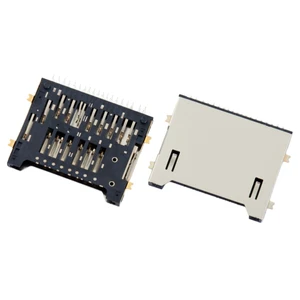 Electronic Components Connectors Supplier Standard Mini SD Card Socket Holder Memory Slot SD 4.0 PUSH PULL 19 Pin High Quality