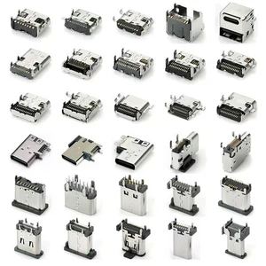 USB Type C Micro USB Connector 5V 3A 5P/6P/8P/14P/16P/24P Male Plug Female Socket Multiple Specifications Available