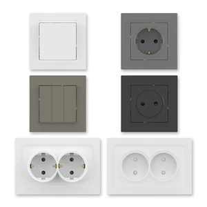 Computer Use EU Standard Home Electronics Sockets and Switches Electrical Accessories Wandschalter Wall Socket