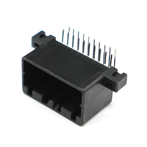 Jinhang20p-EL 20-pin Right Angle Car Wire-to-board Plug Socket Custom Plastic Terminal PCB Mounting Connector