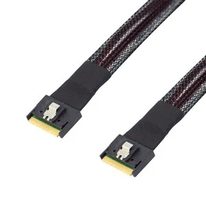 SlimSAS SFF-8654 8I 4.0 Anti-Tilt Connector to SFF-74P Server Anti-Tilt Connector 8654