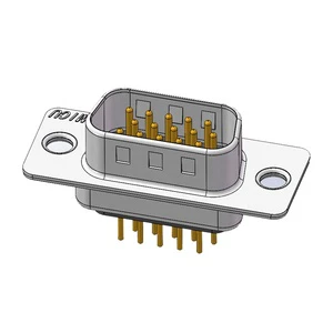 15-Pin D Sub Connectors for Projector Control PCB Board Header Through-Hole Straight Pins Plug Male Serial Port Connectors