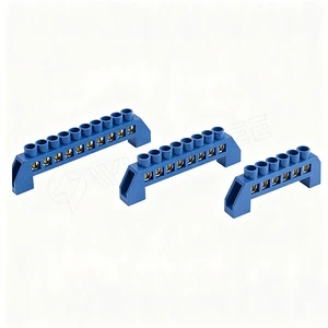 Brass Terminal Block Electrical Connection Terminal Strip High Conductivity Copper Alloy Terminal Block for Distribution Cabinet