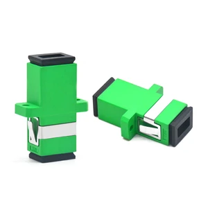 Wholesale Simplex Fiber Optic Connectors Single SC to SC Adapter with APC for Optic Communication Systems