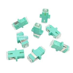 Carrier-grade Plastic Fiber Optic Coupler SC-LC-FC-ST Simplex Flange Adapter for Switches & Computers Made in China