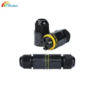 M20 IP68 Nylon Cable Waterproof Connector 2 3 4 5 6 Pin Terminal Adapter Screw Fixed Wire Connector for LED Light