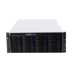 High Density ATX 4U 20 Bay Hot Swap Server Chassis with Tri Mode Backplane NVMe SAS SATA Rackmount and Fan