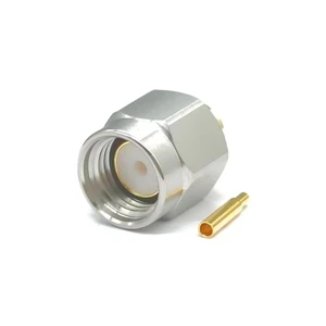 SMA-JB3AG 50 Ohm RF Coaxial Plug Connector Kit with 10MHz-18GHz Frequency Range for Signal Test and Matching Cable
