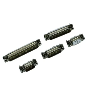 OEM Custom DP Series Harpoon D-Sub Connectors White/Black Male Female PCB Mount Communication Carton Packaging JIANGJI Brand
