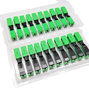 Factory SC APC Fiber Optic Quick Connector FTTH Drop Cable Optical Mechanical Quick Connector Fiber Optical Fast Connector