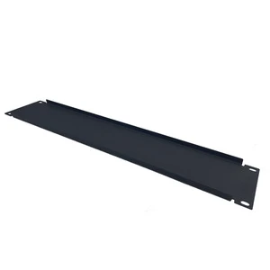 19-Inch Black Metal Cabinet 2U Backplane Blind Plate Ethernet Connectors Network Server Cooling Shield Accessories Cover Plate