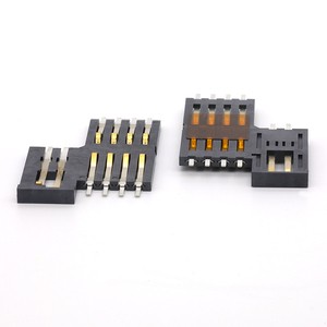Factory Direct Sell 1.075H Smart Card Socket Connector with right left switch IC Card Connector