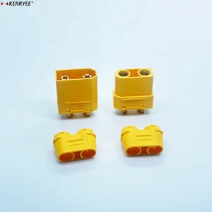 XT90H Cross Type Yellow Banana Connector With Sheath