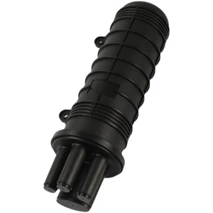 Optical Fiber Cable Connector Box Vertical Cylindrical Cap-type Heat-shrink 24/12-core Waterproof Splicing 1 Input 3