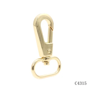 Bag Parts Snap Hooks 26mm Gold Zinc Alloy Swivel Snap Hook Metal Snap Clasp Hook for Handbag Hardware Accessories