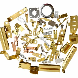 Custom Brass Copper Stamping Parts Electrical Contact Wire Crimp Terminal Connectors