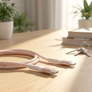 KYT C-C Fast Charging Data Cable with PD Fast Charging for iPhone 12/13/14/15/16 - TPE/Nylon Braided Anti-Bend Design