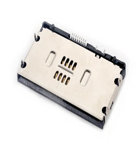 MUP Good Sales Reverse IC Card Connector 8 Pin SMT Type Pcb Smart Card Socket for IoT Terminal Encryption Module Interfaces