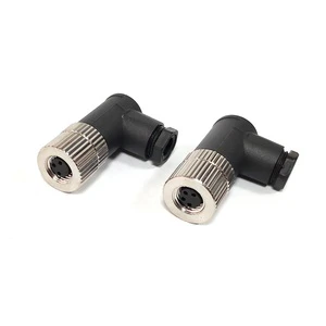OEM Customized female A/B/D Code Sensor Signal Assembly Right Angle M8 M12 Plastic Connector 4P IP67 Field Writable Connector