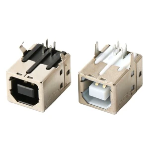usb b type connectors right angle female 4pins USB 2.0 female Type B Connector