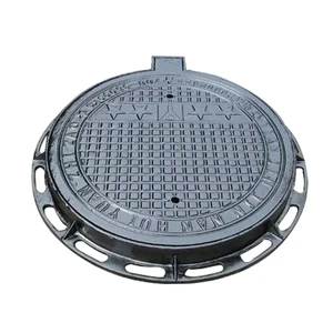 Ruihengjun Brand Ductile Cast Iron Manhole Covers | ISO 9001 & EN124 Certified Sewer Drain Lids | Pallet Packed