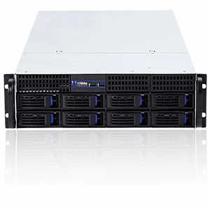 2U Rackmount Server Chassis8 Drive Bays High Performance with Multiple LAN Ports Industrial Firewall Case ATX Compatible OEM ODM