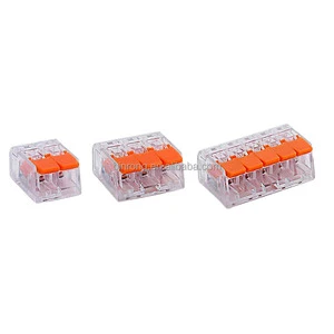 Electric Compact Splicing Cable Connection Terminal Push Lever Electrical Lever Wire Connector