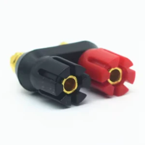4mm Banana Socket Double Connected Banana Plug Socket Red Black Amplifier Speaker plum Blossom Terminal