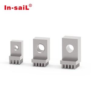 OEM M3/M10 High Current Pass Type Press-Fit Tin Plated Brass Terminal Block Connector Power Element Pcb Heavy Duty Cable Lug