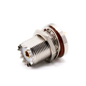 UHF Female SO-239 Bulkhead Connector Waterproof Solder Cup