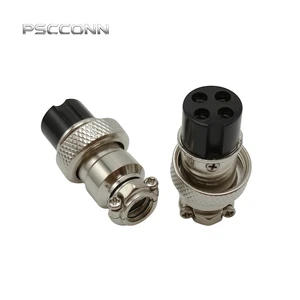 Ready To Ship GX16 Aviation Connector 2-10 Pin, 16mm Male Female Circular Plug, IP65 Waterproof Metal Power Socket For Audio