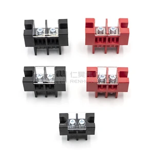 Through Wall High Current 150A Lithium Battery Terminal 2 Pole 50A 100A 150A 180A 200A Screw Copper Connector