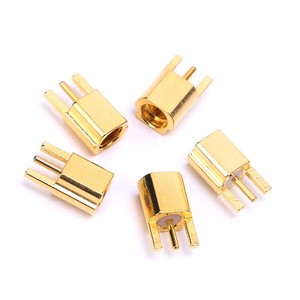 MMCX Female RF Coaxial Connectors Edge Surface for Wireless Communication Medical Equipment and GPS System