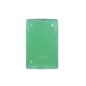 SMC Composite Rectangular Square Manhole Cover JQ Brand GTT86141A Customized Color Size Durable Half Weight Roadway Safety