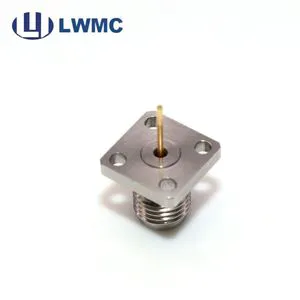 Super High Quality Straight RF Coaxial Connector 4-hole Flange 2.92mm Connector Panel Mounting Connector