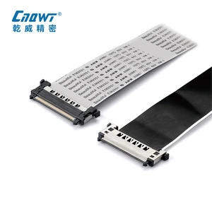 Factory Gold Plated 41/51 Pin FFC/FPC LVDS Flat Cable PVC Insulated Screen Cable for Automobile OEM ODM Accepted