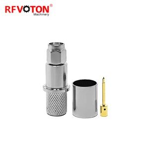 Sma Male Crimp Plug WTR400 Rf Coaxial Connector Types Gold Plated SMA