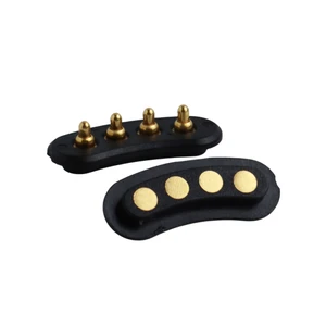 2.54mm Semicircle Pogo Pin Connectors SMT Type 1x4pin Pogo Pin Connector For Electrical Connections And Data Transmission