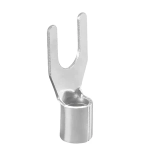 UT Series Uninsulated Fork Terminals - High-Conductivity Copper U-Type Lugs for Electrical Wiring